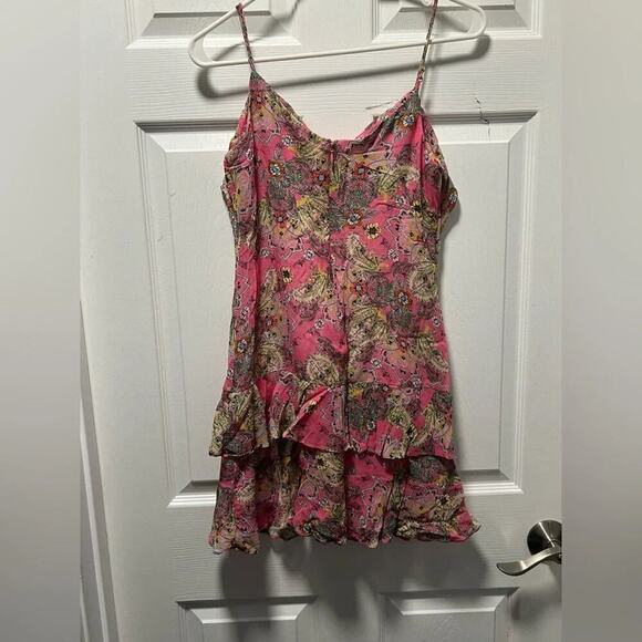 Bailey 44 Day Dream Paisley Pink Ruffle Dress Size Small - Picture 7 of 8
